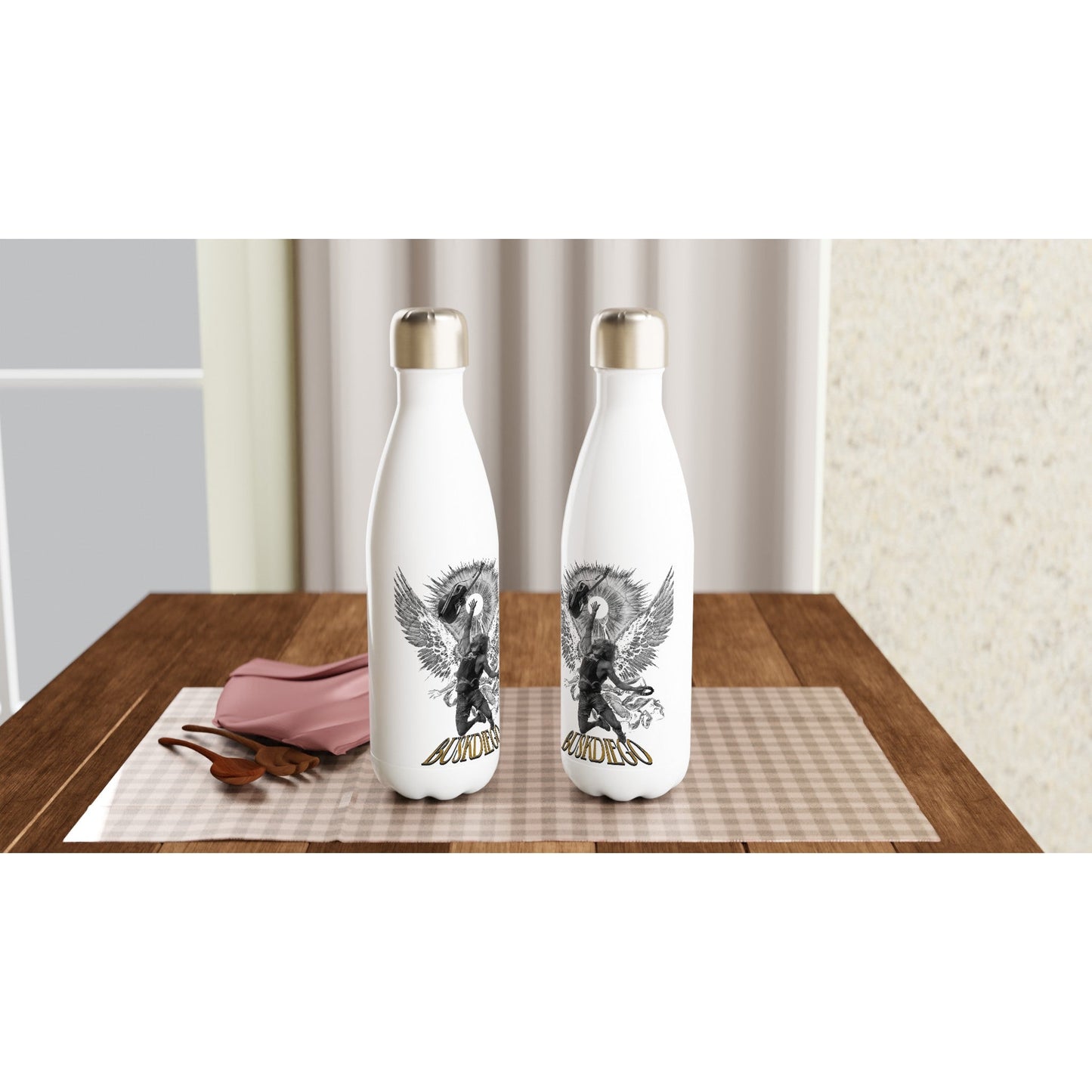 500ml 17oz Stainless Steel Water Bottle - Print Material - BuskDiego