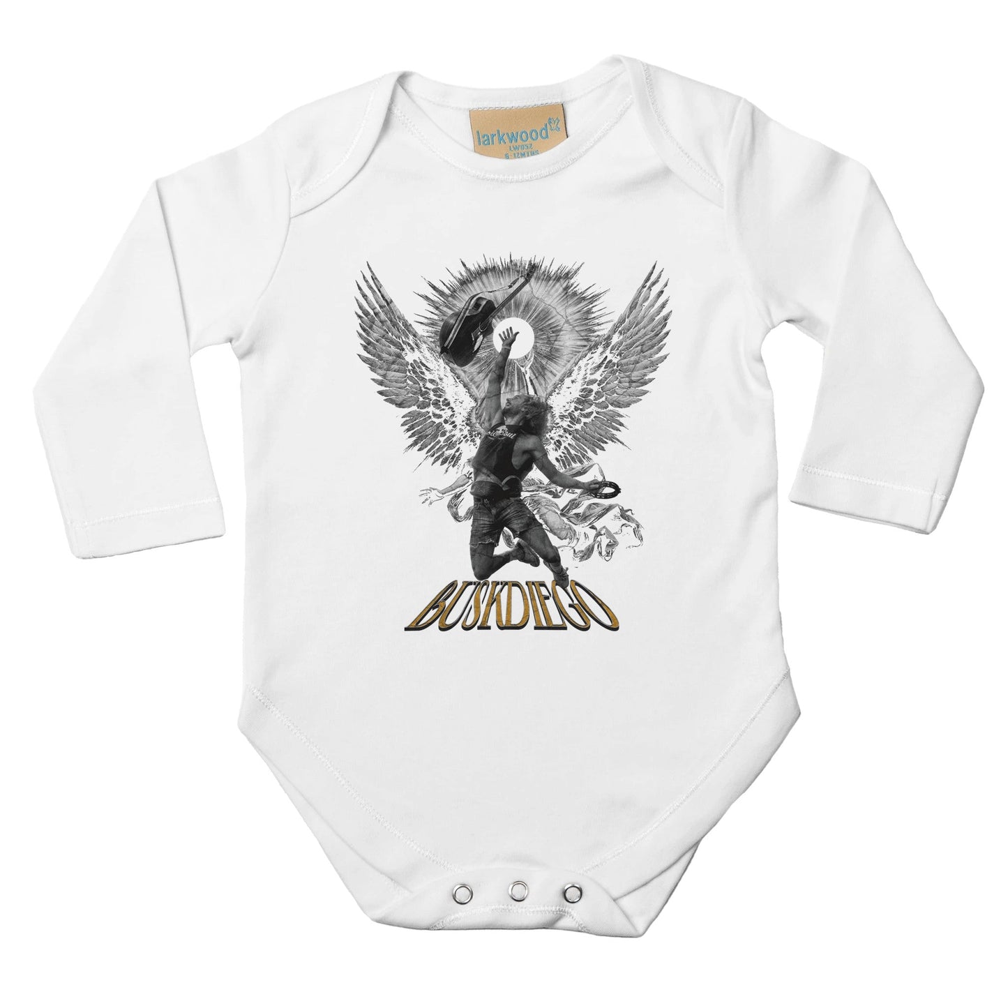 High On Life Classic Baby Long Sleeve Bodysuit - Print Material - BuskDiego