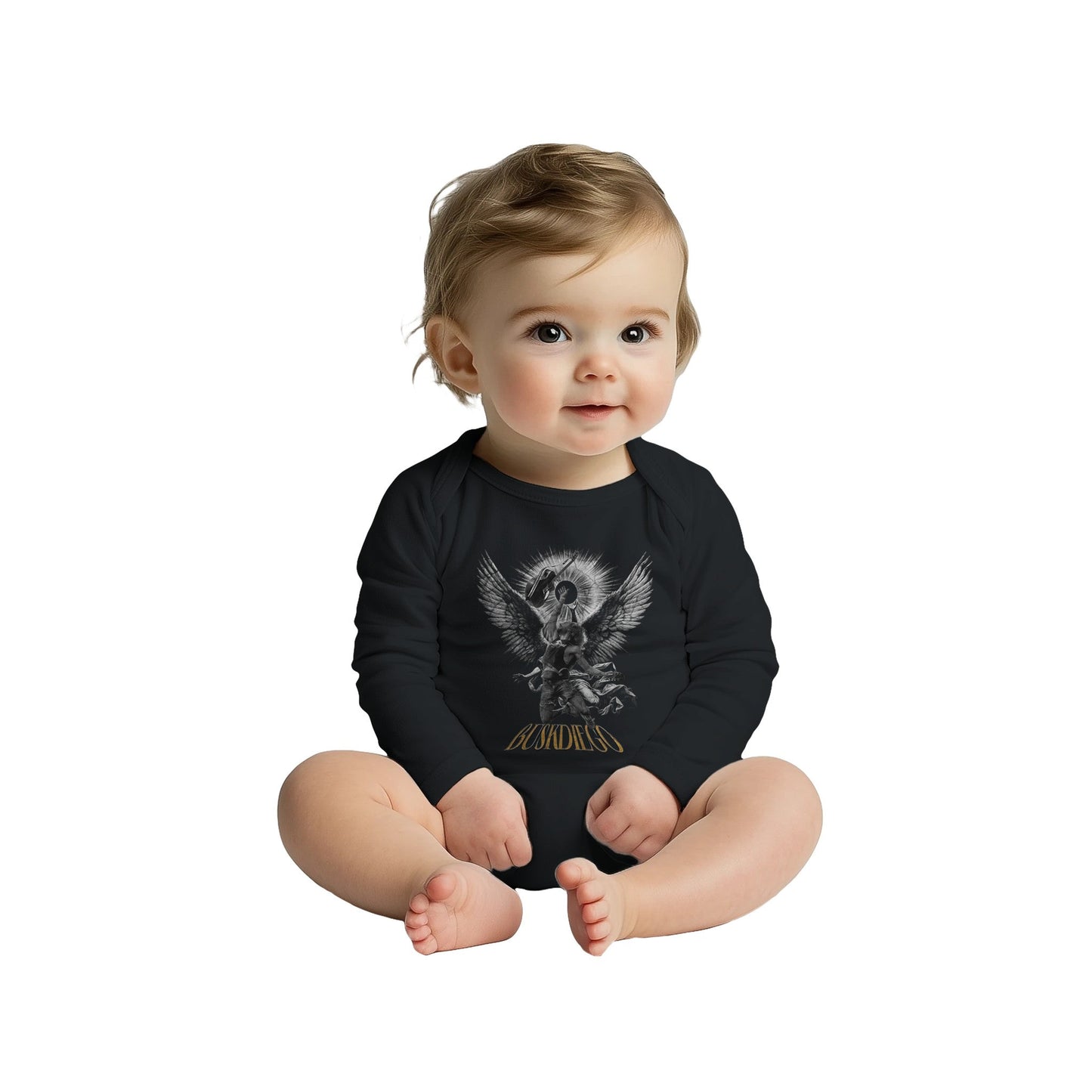High On Life Classic Baby Long Sleeve Bodysuit - Print Material - BuskDiego