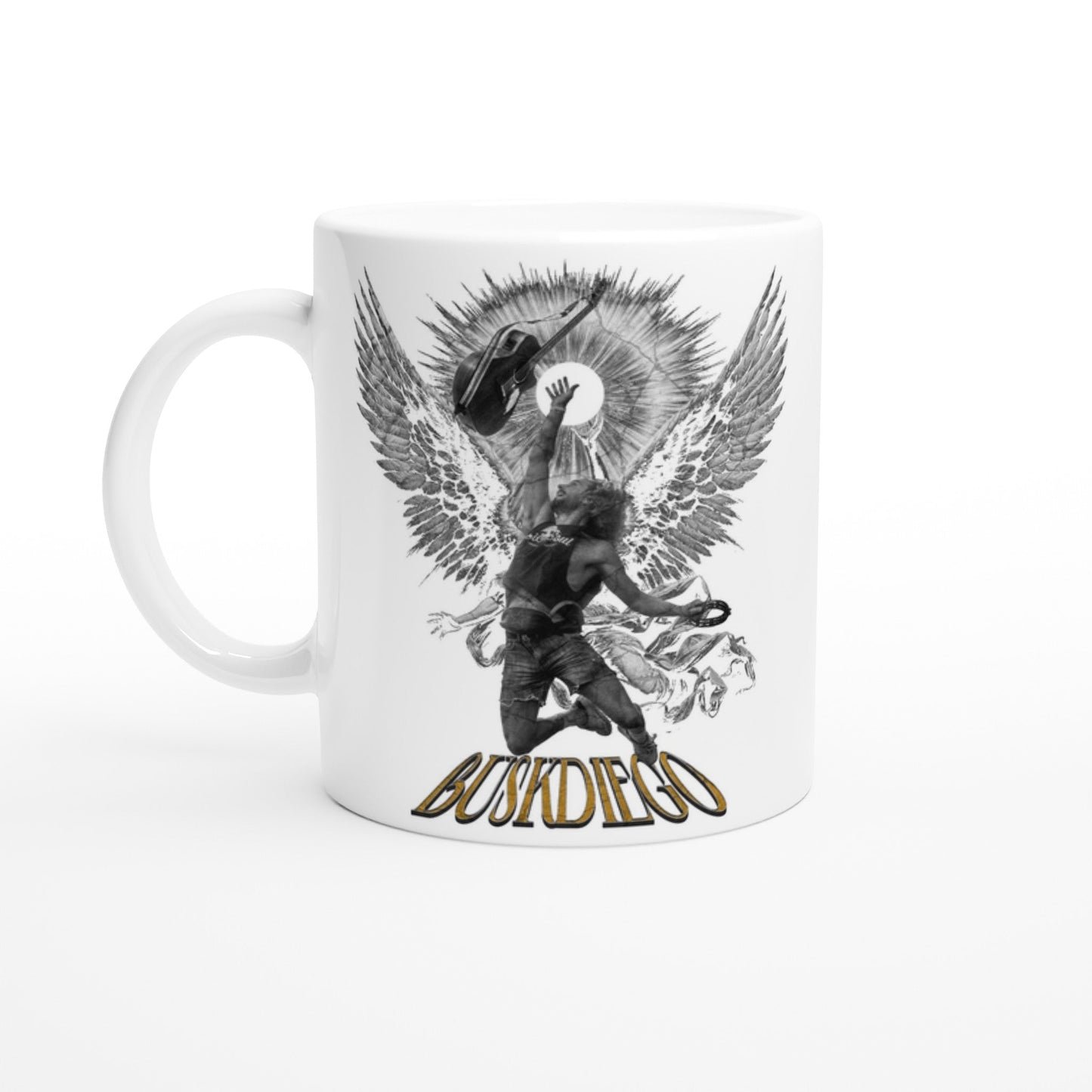 High On Life White 11oz Ceramic Mug - Print Material - BuskDiego