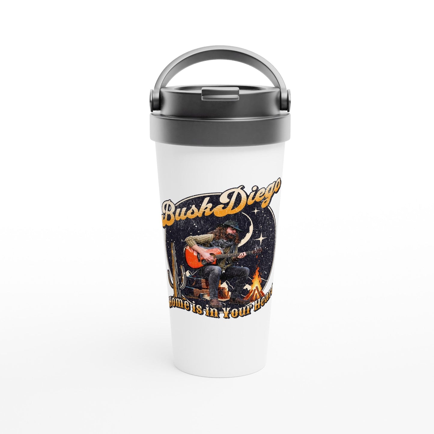 Home Is In Your Heart 444 ml Stainless Steel Travel Mug CUP - Print Material - BuskDiego
