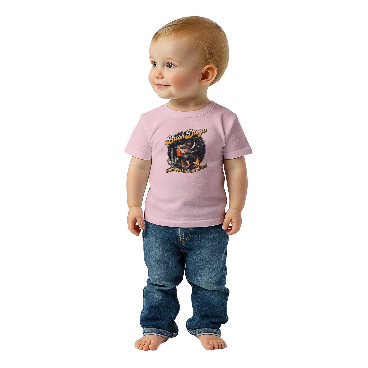 Home Is In Your Heart Baby Crewneck T-shirt - Print Material - BuskDiego