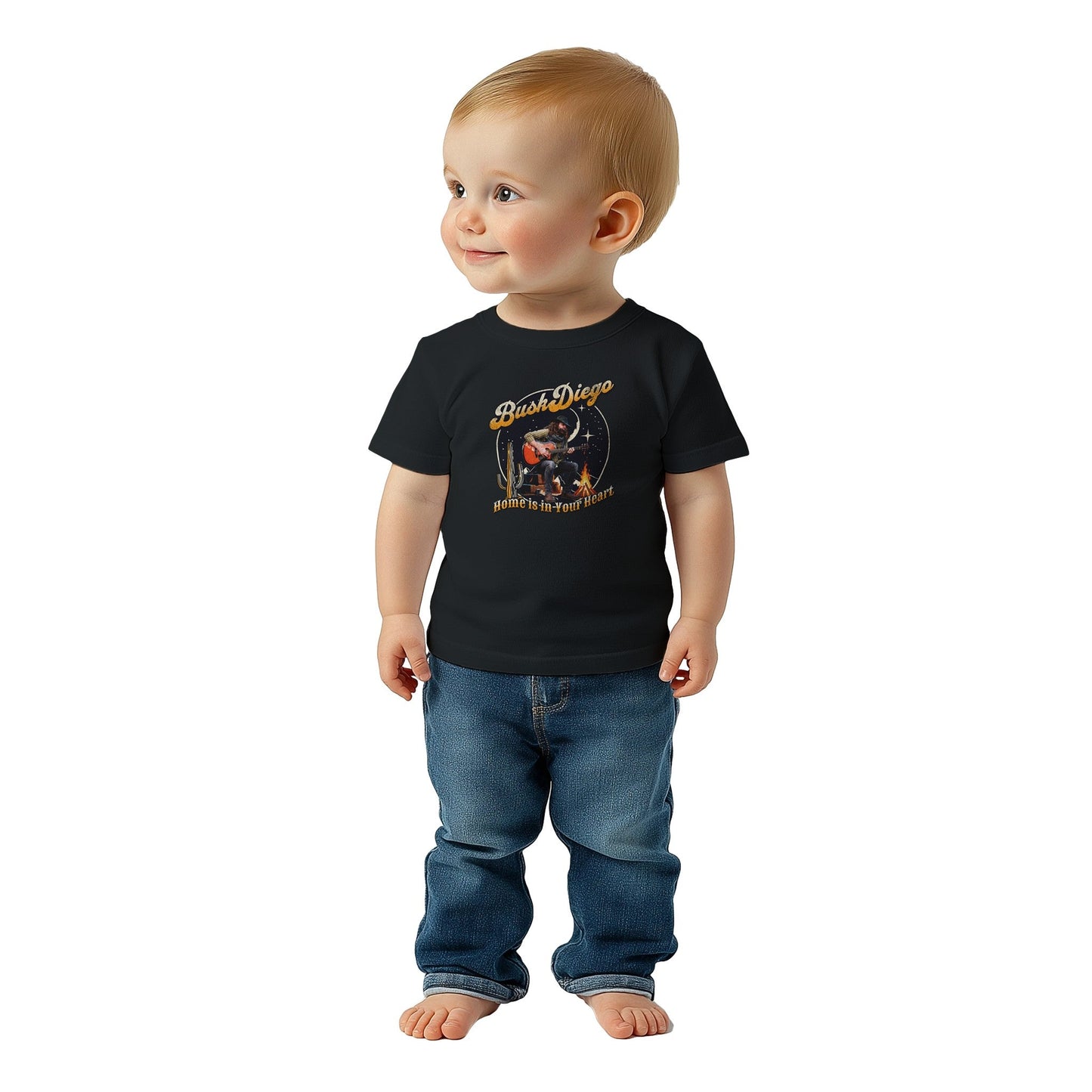 Home Is In Your Heart Baby Crewneck T-shirt - Print Material - BuskDiego