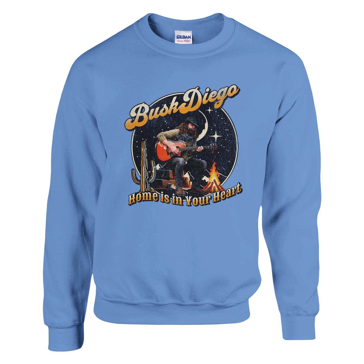 Home Is In Your Heart Crewneck Sweatshirt - Print Material - BuskDiego