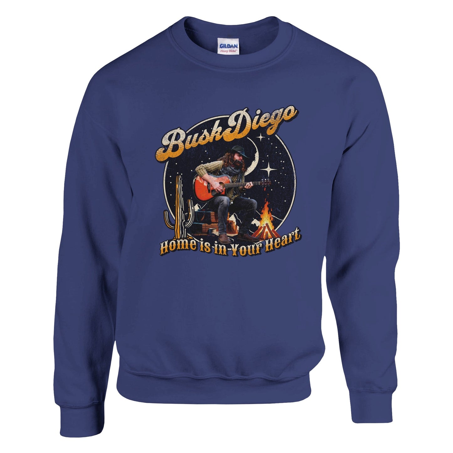 Home Is In Your Heart Crewneck Sweatshirt - Print Material - BuskDiego