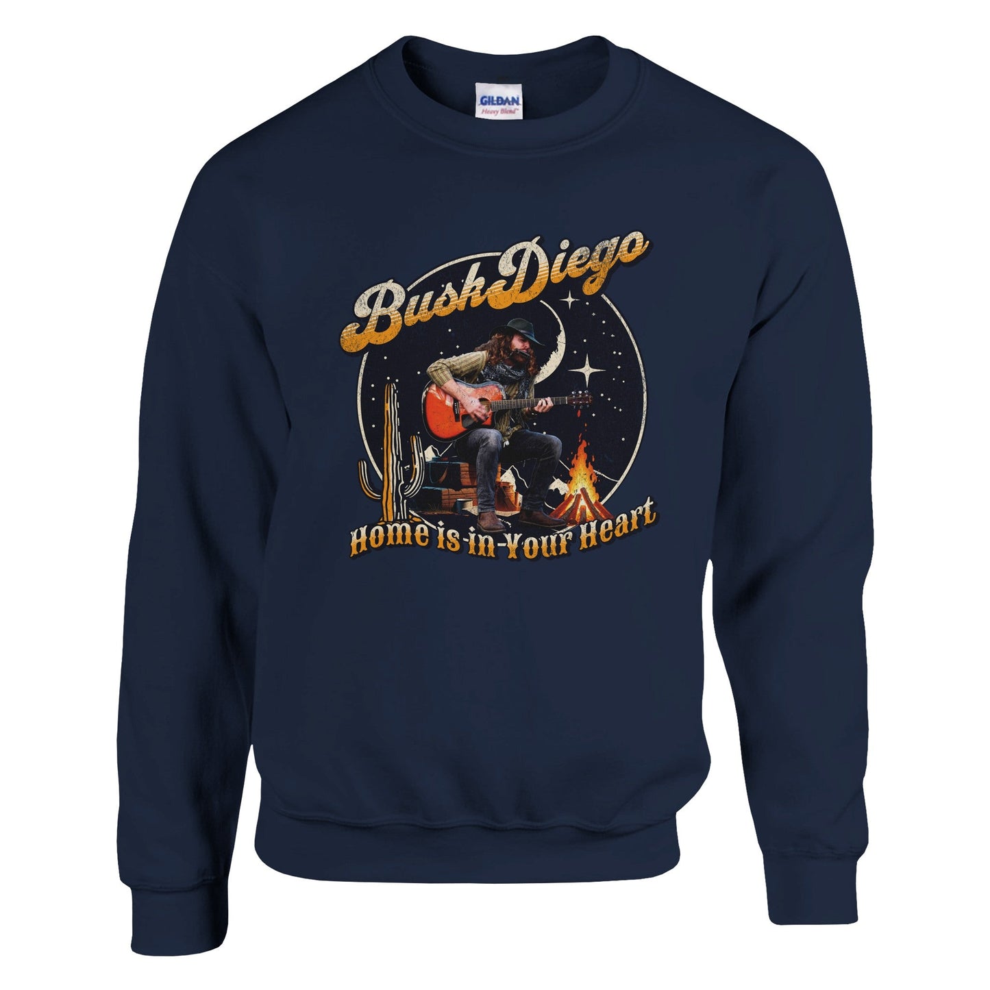 Home Is In Your Heart Crewneck Sweatshirt - Print Material - BuskDiego
