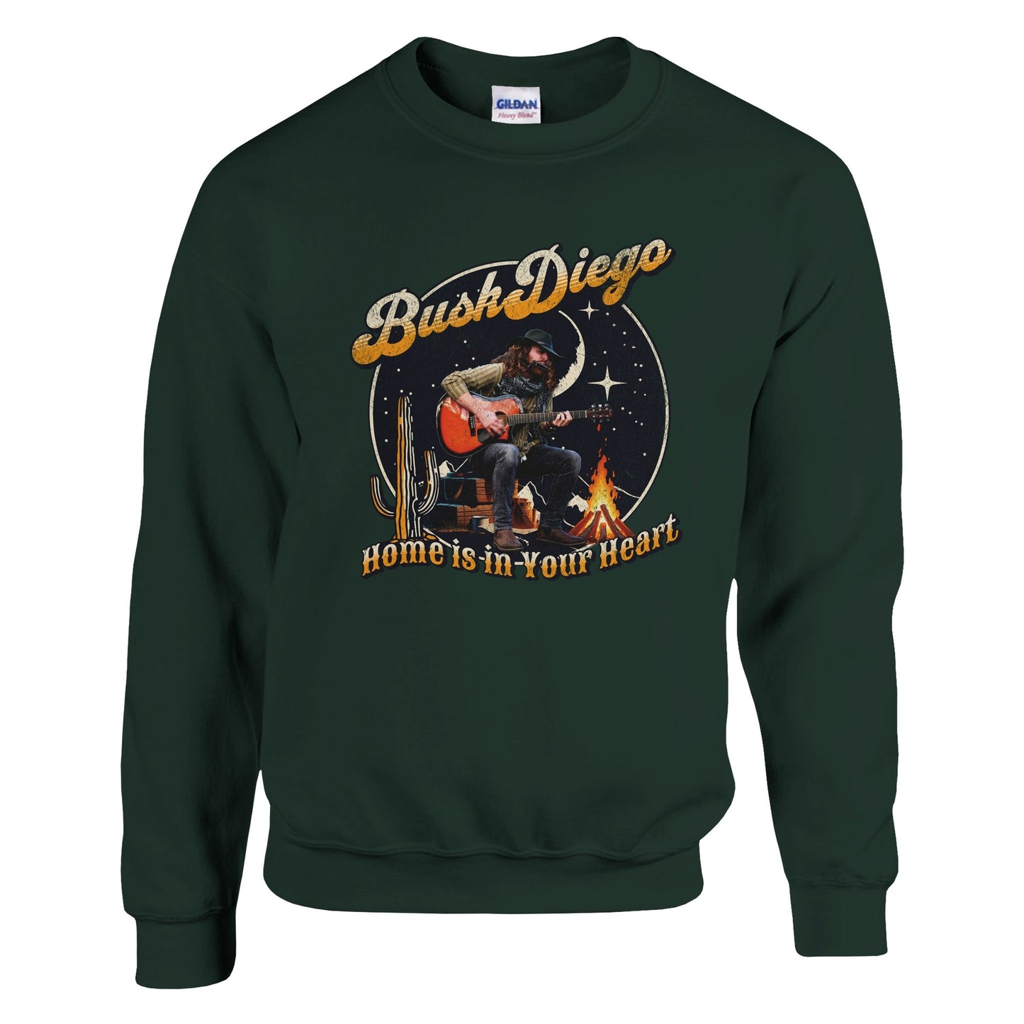 Home Is In Your Heart Crewneck Sweatshirt - Print Material - BuskDiego