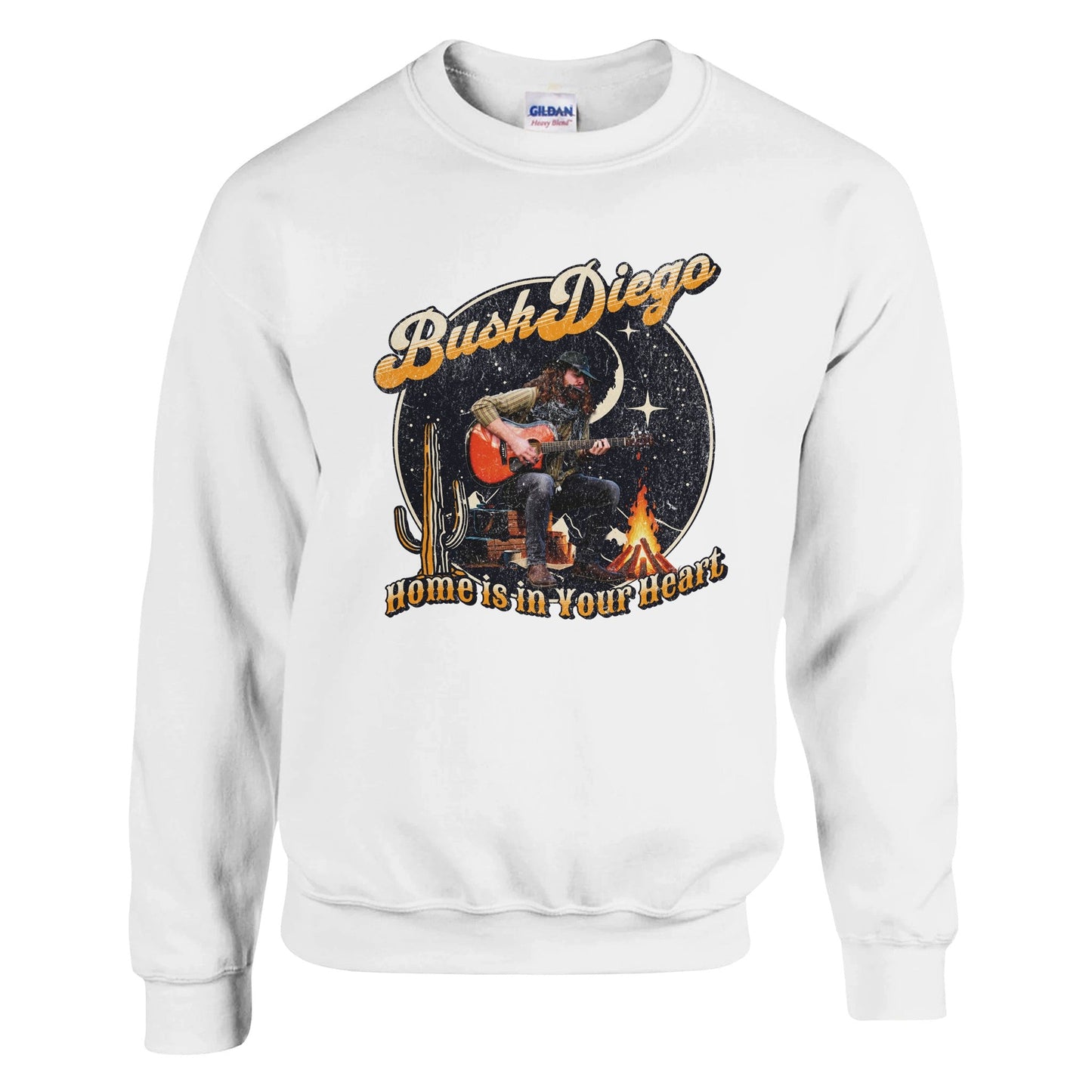 Home Is In Your Heart Crewneck Sweatshirt - Print Material - BuskDiego