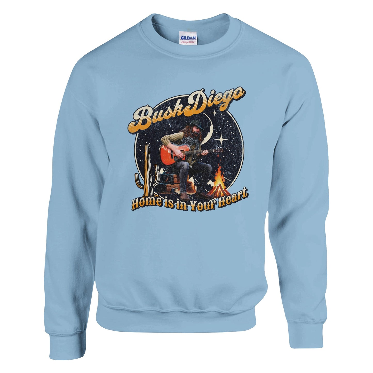 Home Is In Your Heart Crewneck Sweatshirt - Print Material - BuskDiego