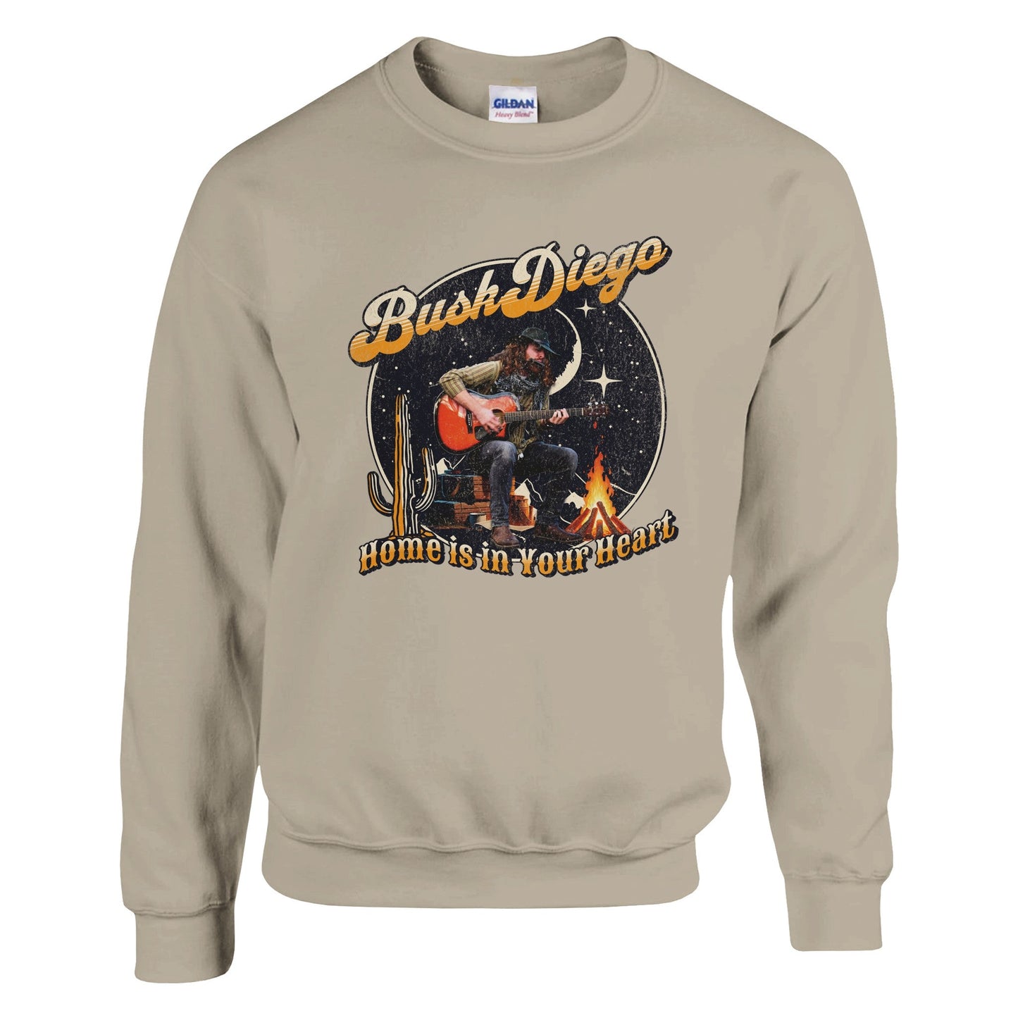 Home Is In Your Heart Crewneck Sweatshirt - Print Material - BuskDiego