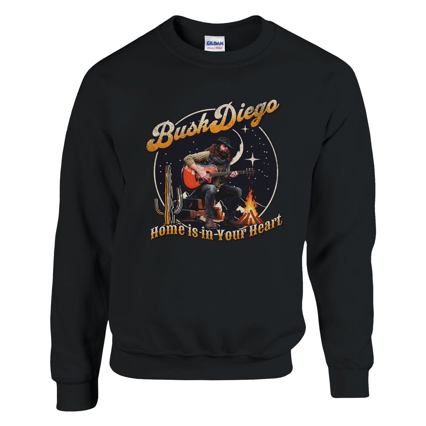 Home Is In Your Heart Crewneck Sweatshirt - Print Material - BuskDiego