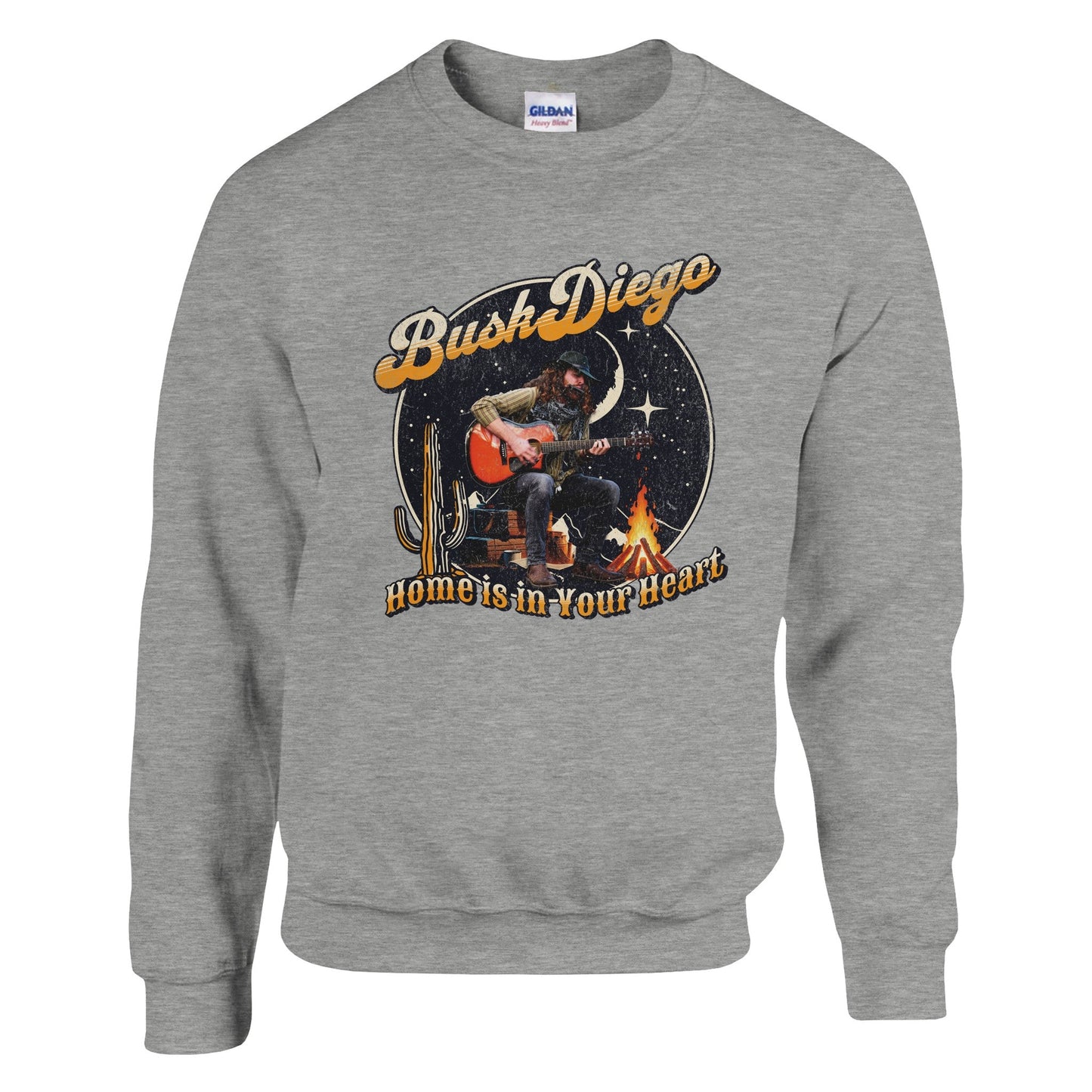 Home Is In Your Heart Crewneck Sweatshirt - Print Material - BuskDiego