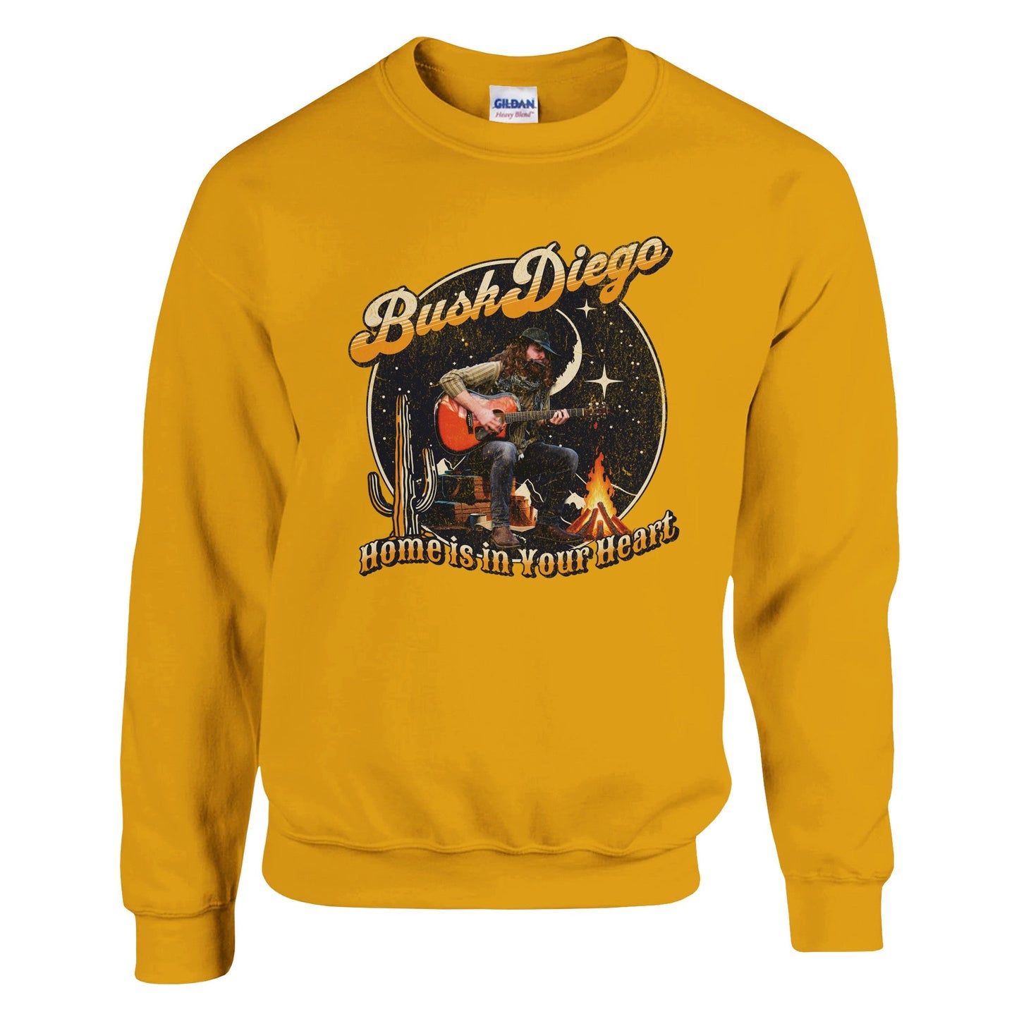 Home Is In Your Heart Crewneck Sweatshirt - Print Material - BuskDiego