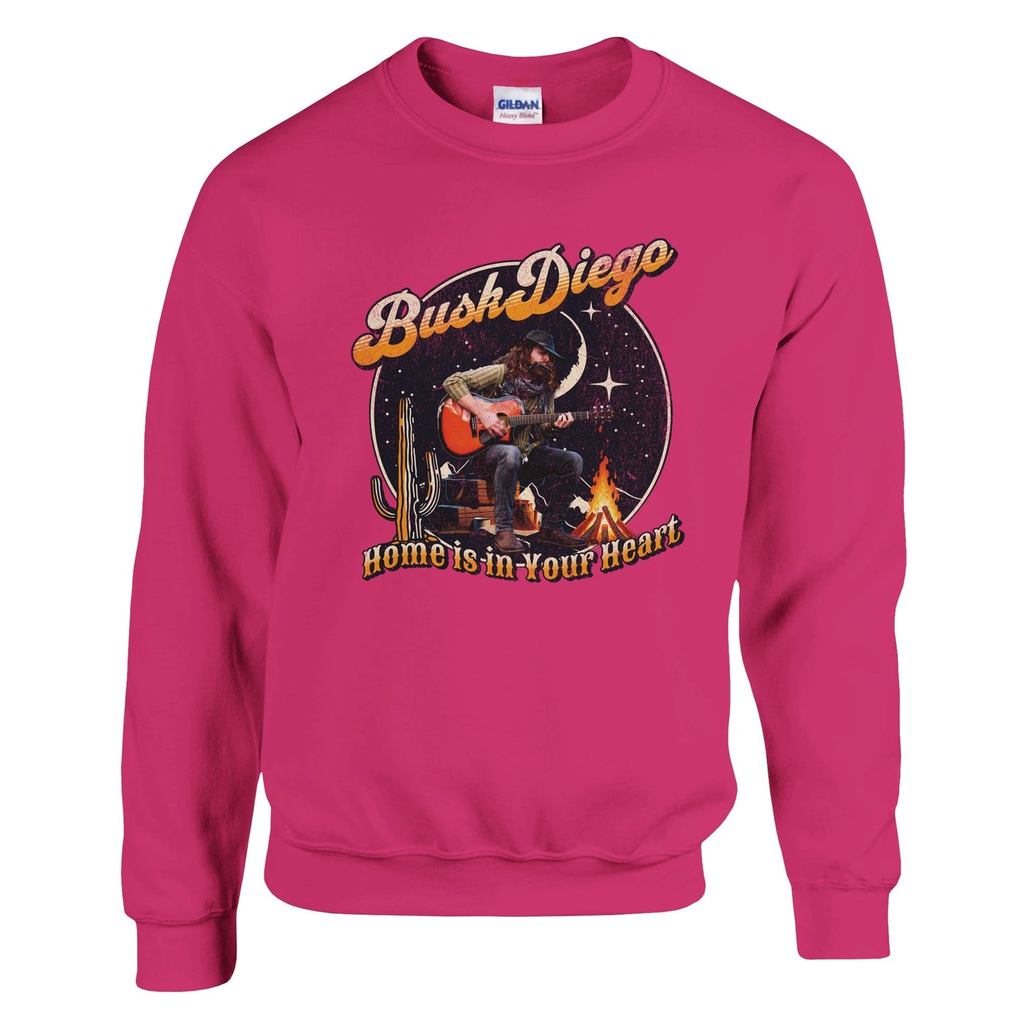 Home Is In Your Heart Crewneck Sweatshirt - Print Material - BuskDiego