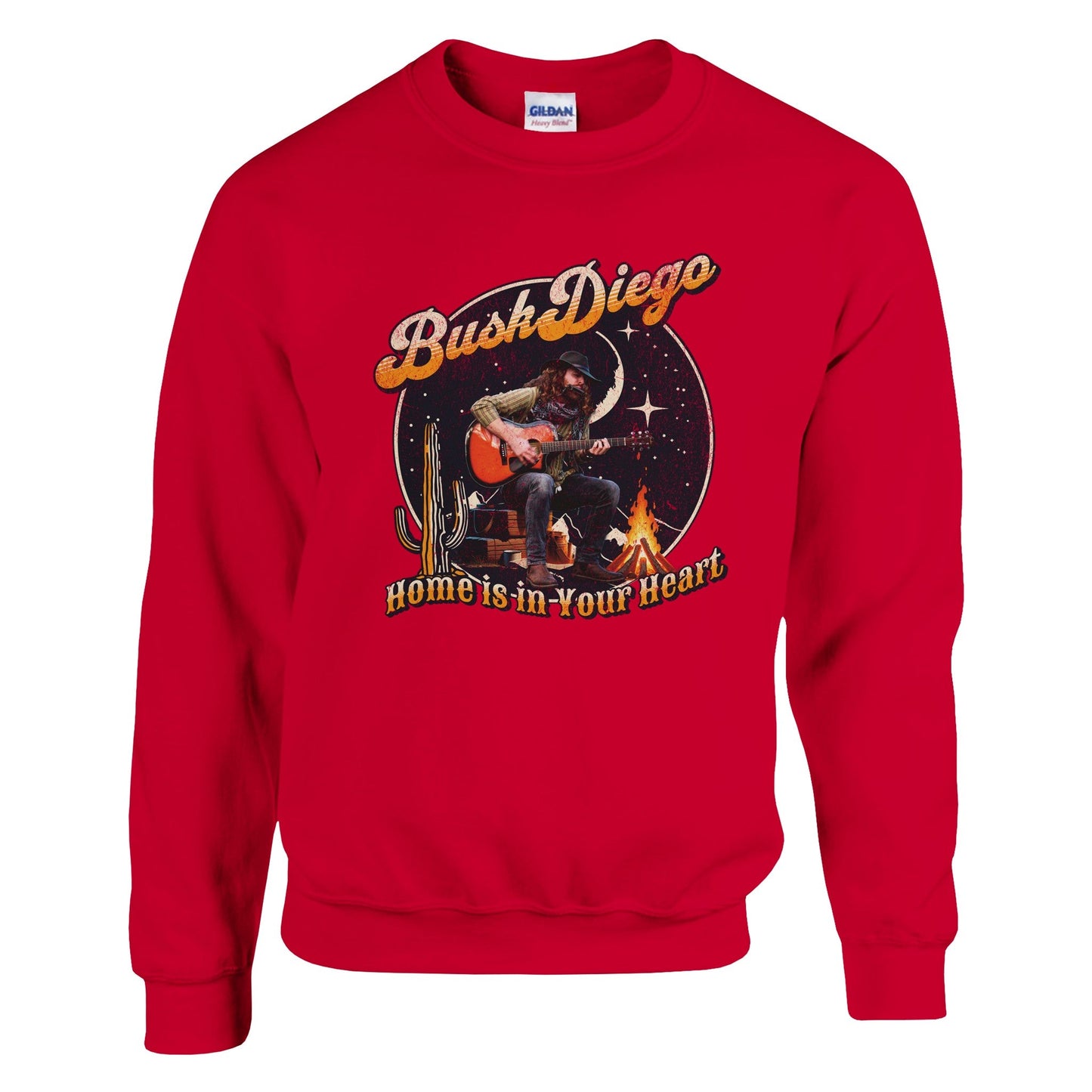 Home Is In Your Heart Crewneck Sweatshirt - Print Material - BuskDiego