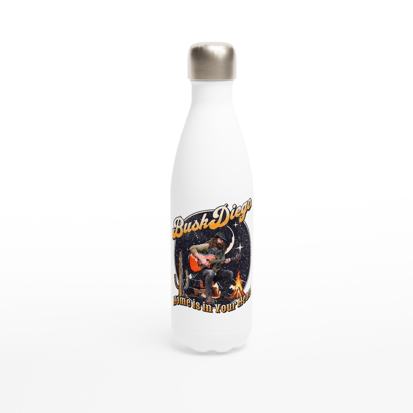 Home Is In Your Heart of 500ml 17oz Stainless Steel Water Bottle - Print Material - BuskDiego