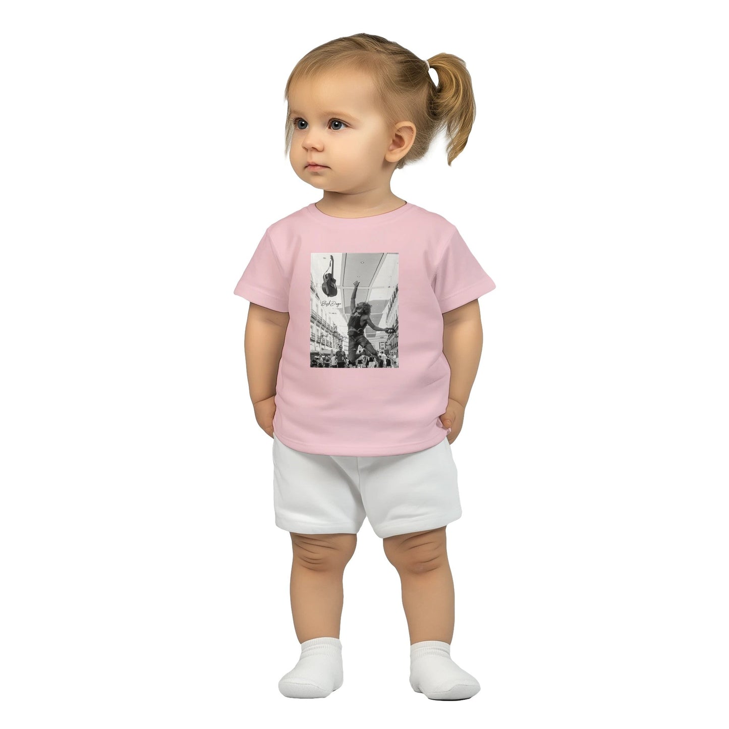 Living The Dream Baby Crewneck T-shirt - Print Material - BuskDiego