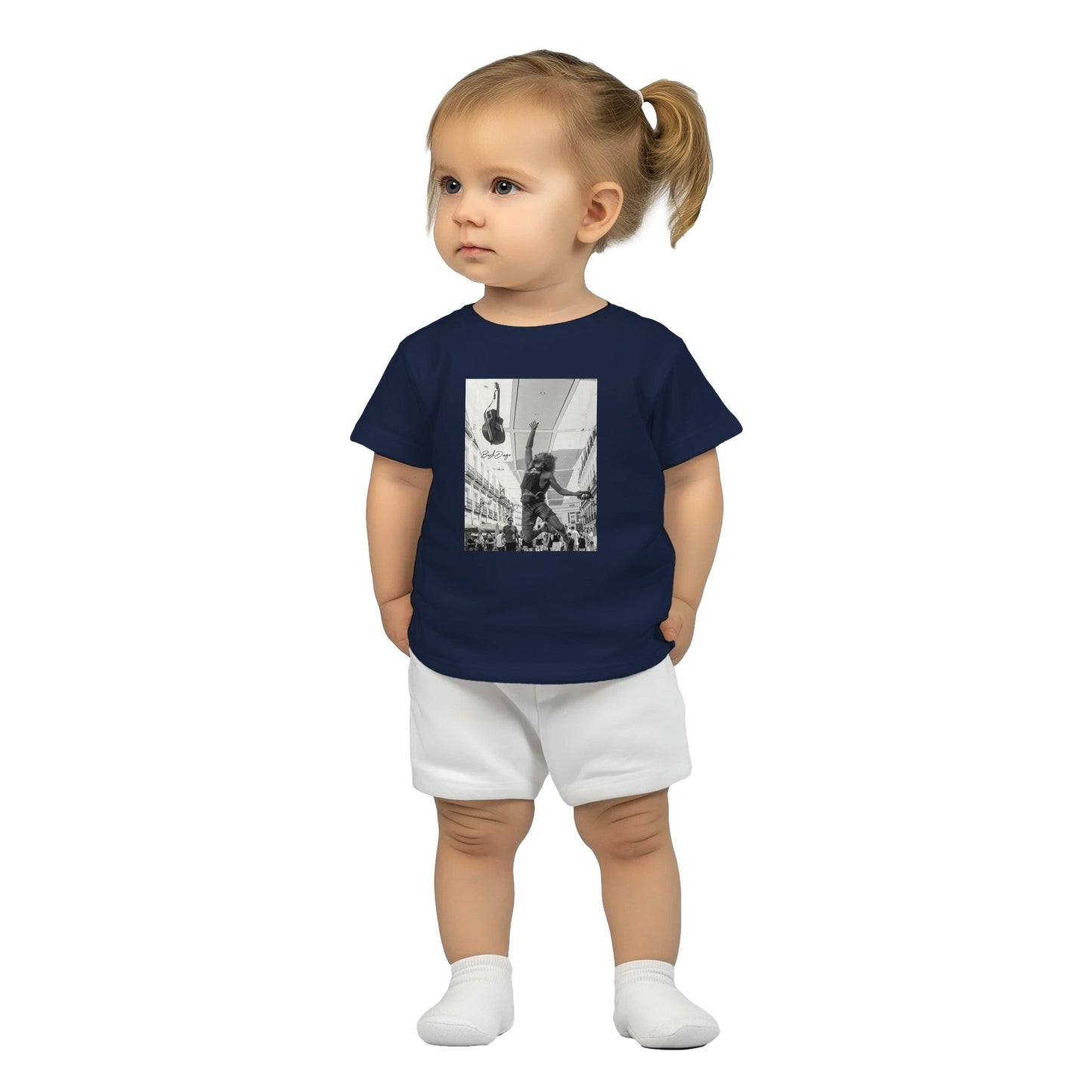 Living The Dream Baby Crewneck T-shirt - Print Material - BuskDiego