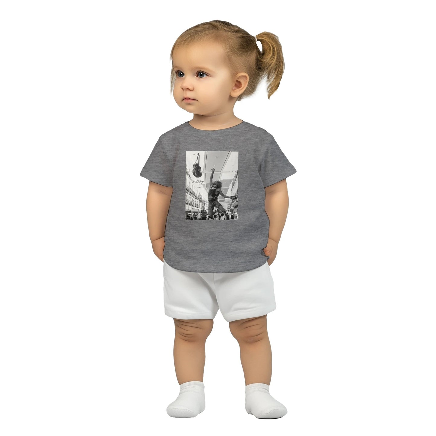 Living The Dream Baby Crewneck T-shirt - Print Material - BuskDiego