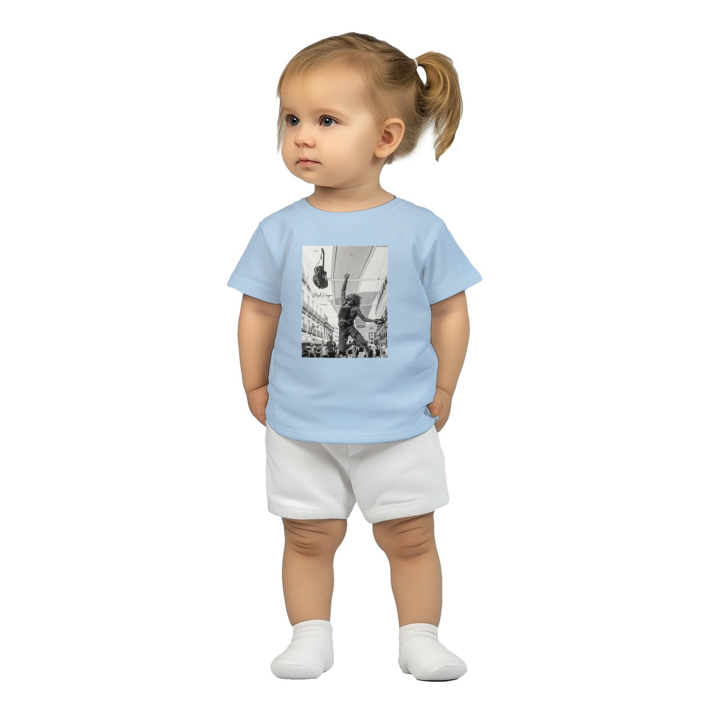 Living The Dream Baby Crewneck T-shirt - Print Material - BuskDiego