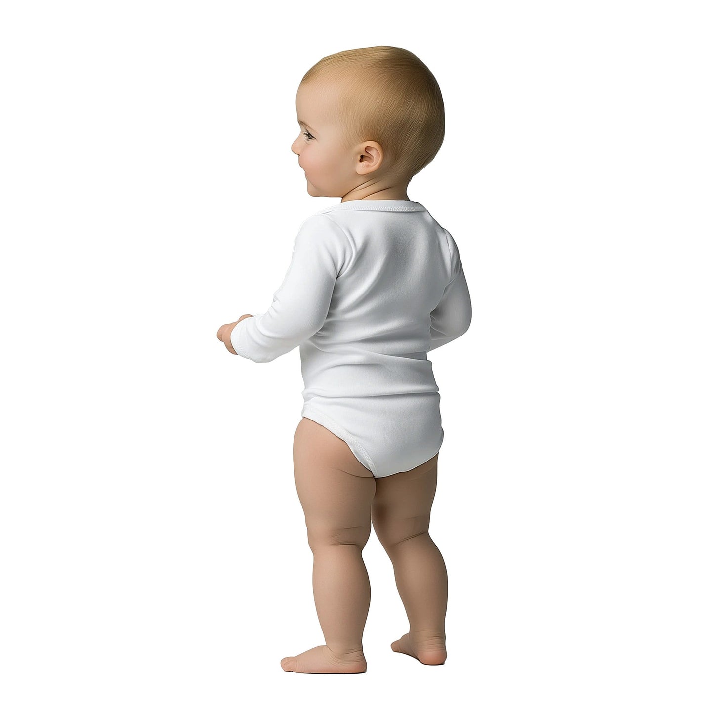 Living The Dream Baby Long Sleeve Bodysuit - Print Material - BuskDiego