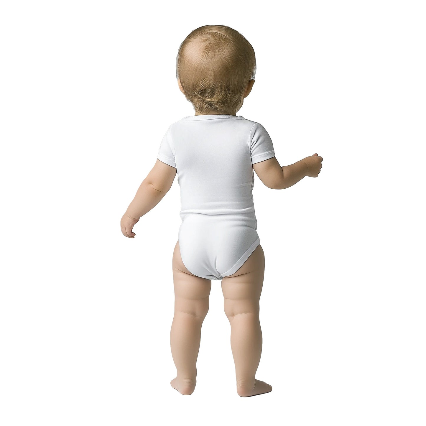 Living The Dream Baby Short Sleeve Bodysuit - Print Material - BuskDiego