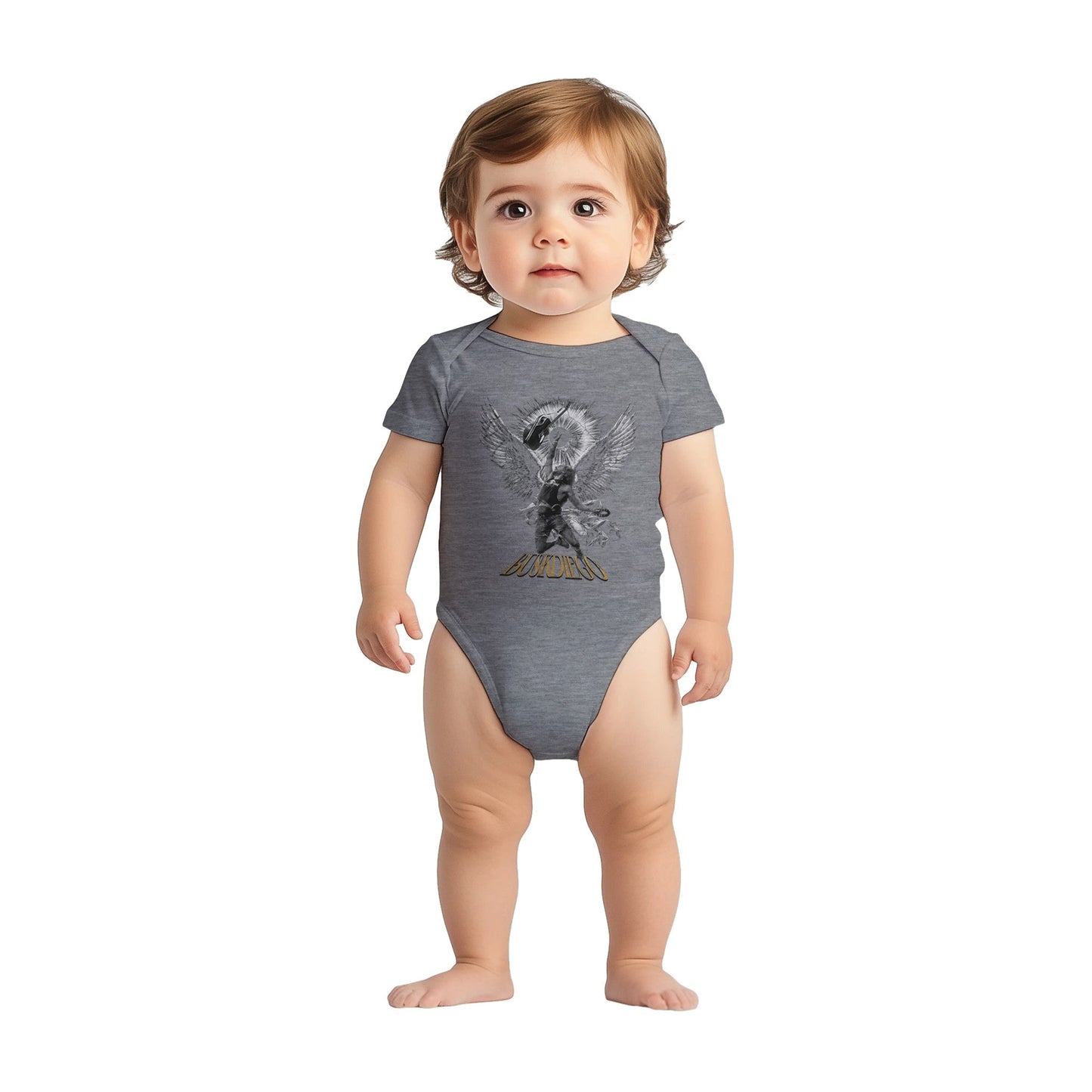 Living The Dream Baby Short Sleeve Bodysuit - Print Material - BuskDiego
