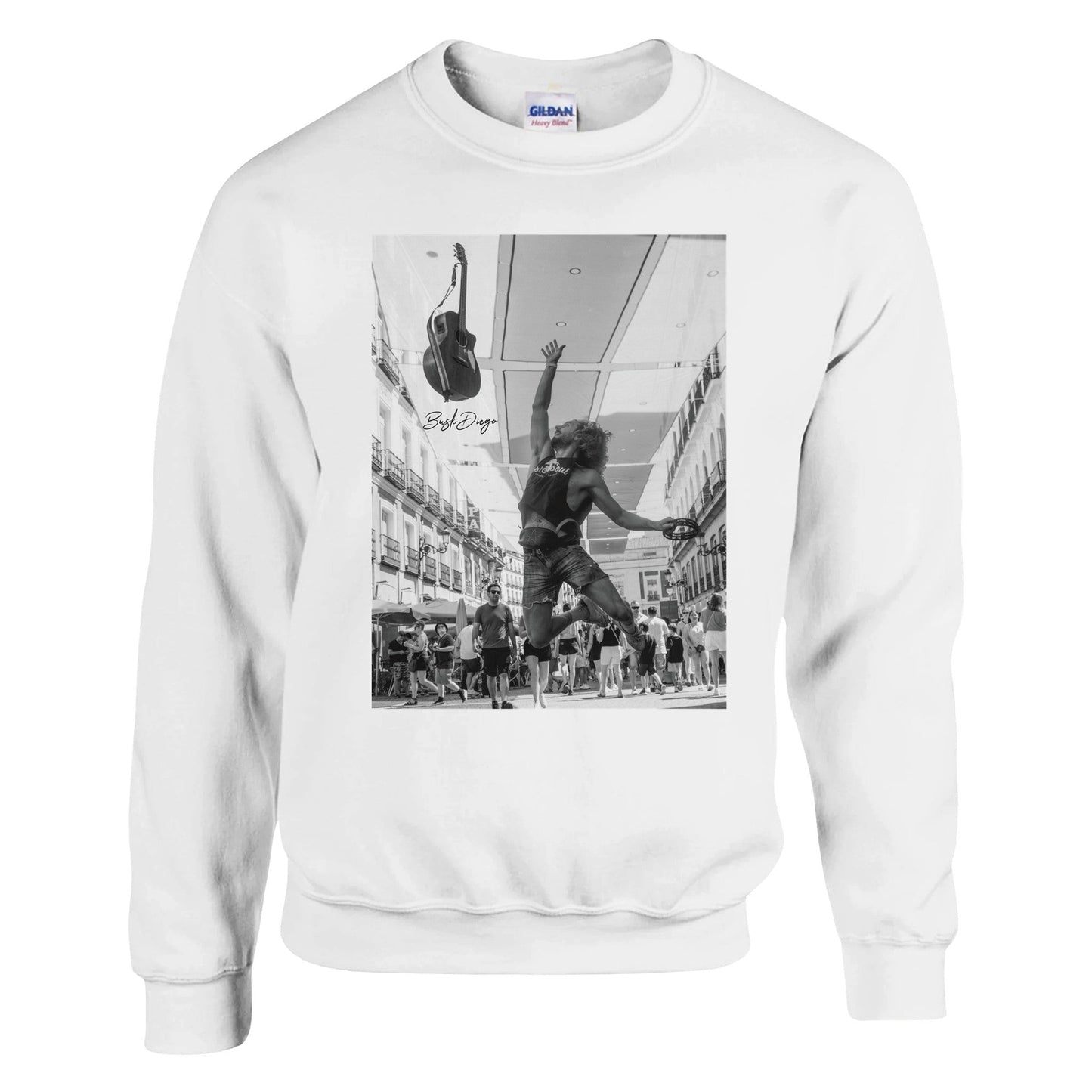 Living The Dream Crewneck Sweatshirt - Print Material - BuskDiego