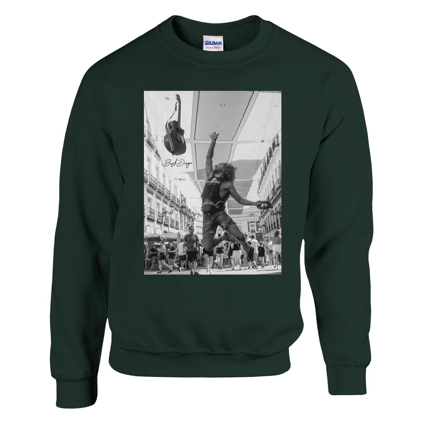 Living The Dream Crewneck Sweatshirt - Print Material - BuskDiego