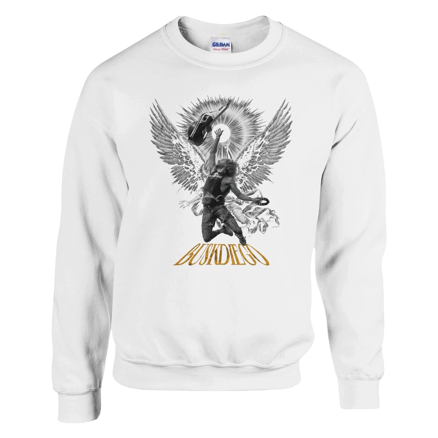 Living The Dream Crewneck Sweatshirt - Print Material - BuskDiego