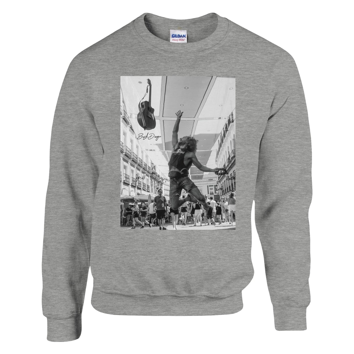 Living The Dream Crewneck Sweatshirt - Print Material - BuskDiego