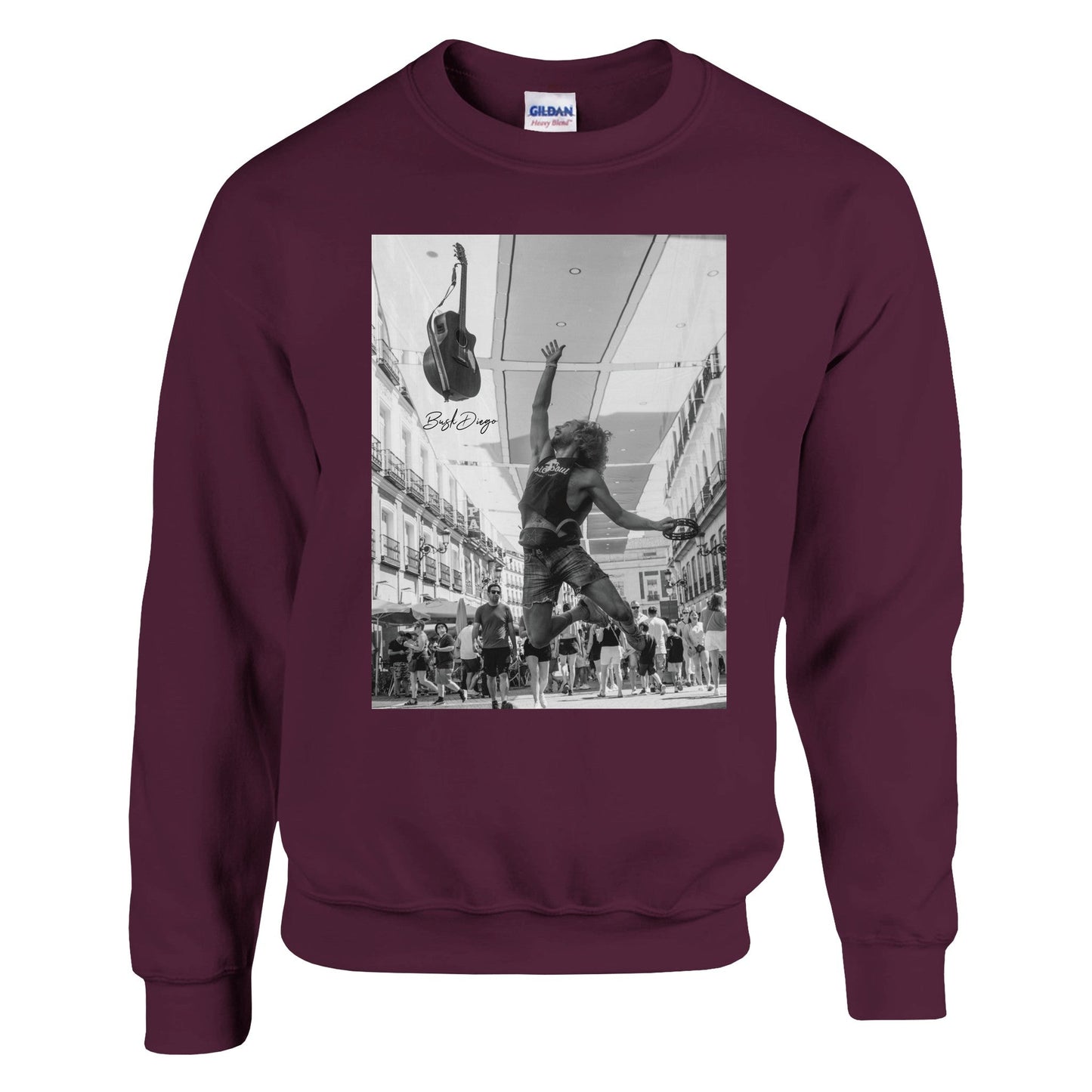 Living The Dream Crewneck Sweatshirt - Print Material - BuskDiego