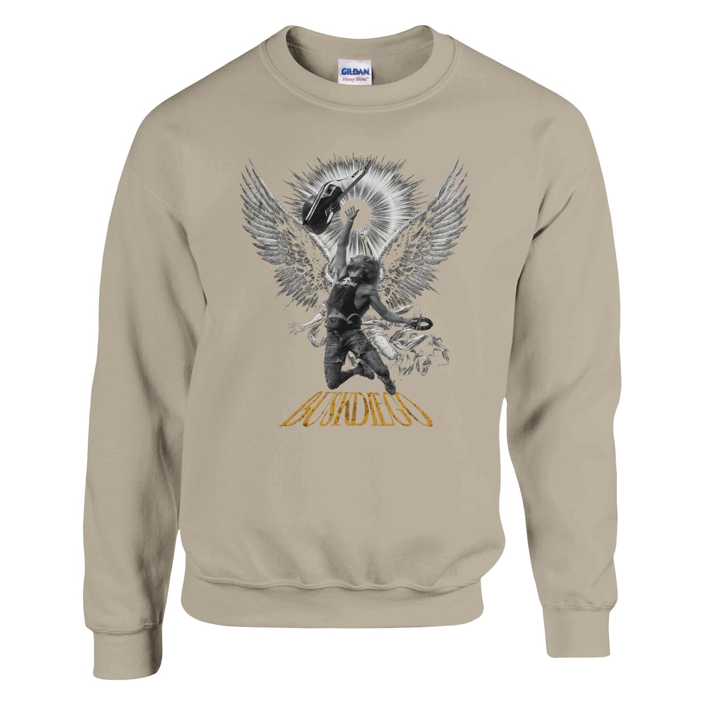 Living The Dream Crewneck Sweatshirt - Print Material - BuskDiego