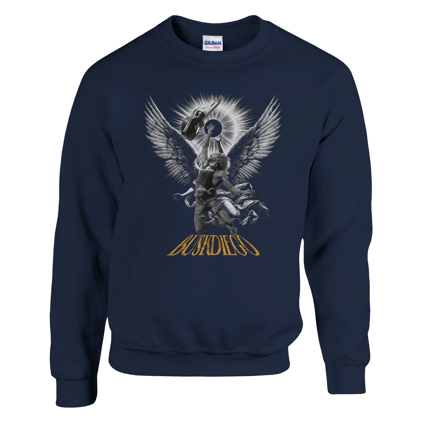 Living The Dream Crewneck Sweatshirt - Print Material - BuskDiego