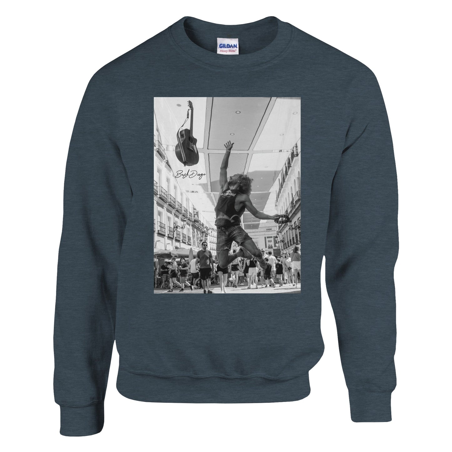 Living The Dream Crewneck Sweatshirt - Print Material - BuskDiego