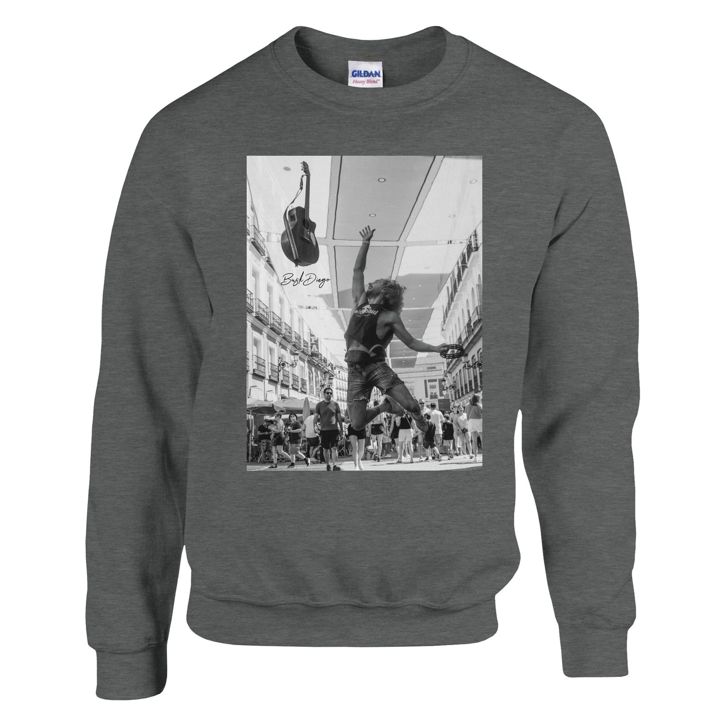 Living The Dream Crewneck Sweatshirt - Print Material - BuskDiego