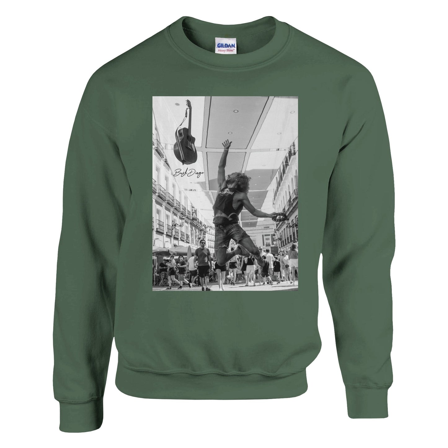 Living The Dream Crewneck Sweatshirt - Print Material - BuskDiego