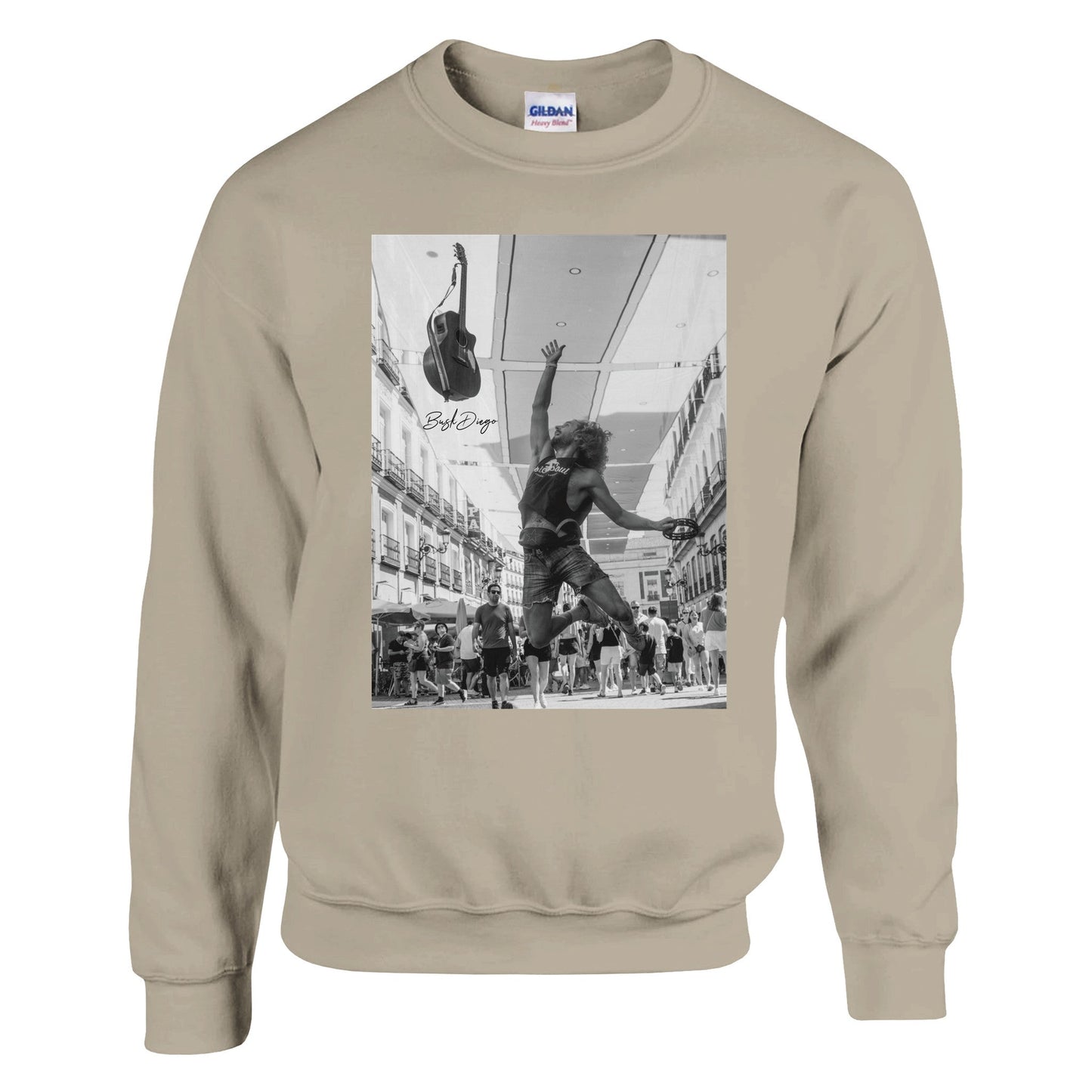 Living The Dream Crewneck Sweatshirt - Print Material - BuskDiego
