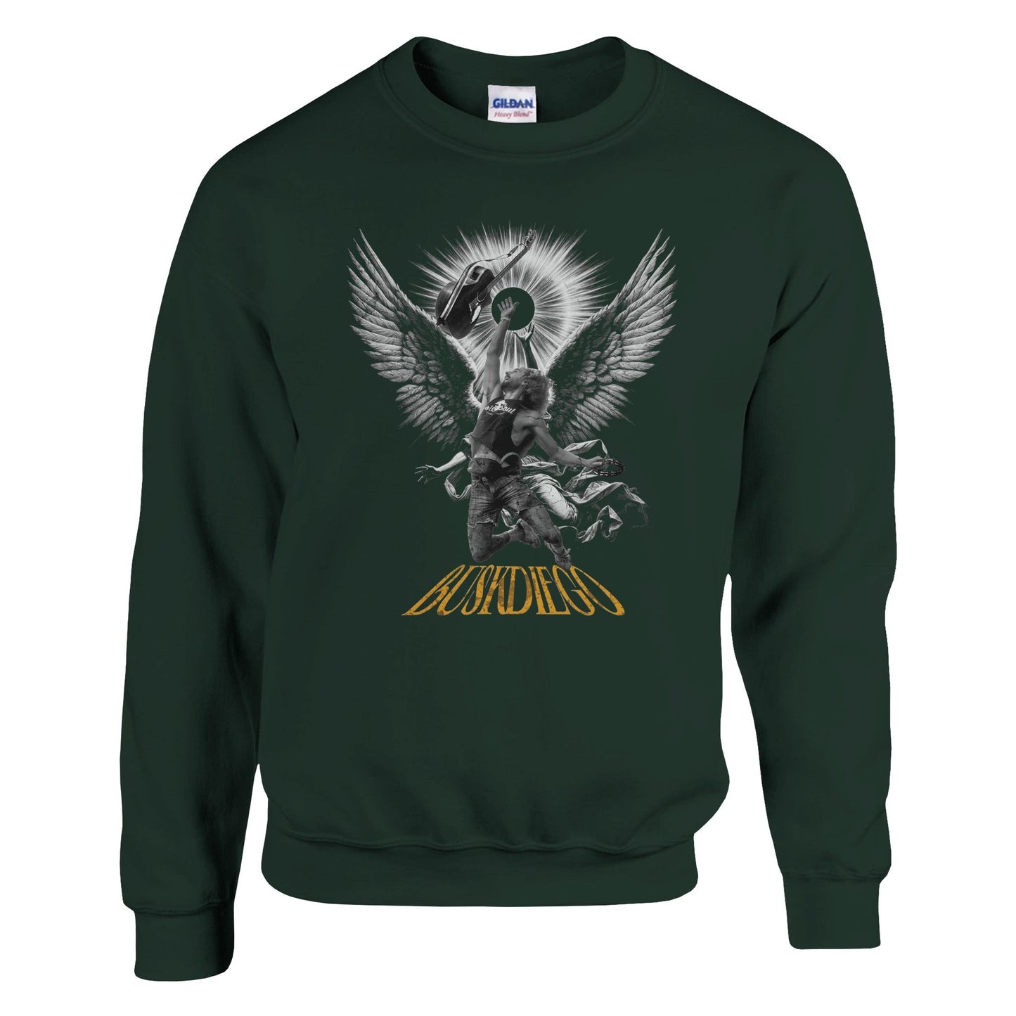 Living The Dream Crewneck Sweatshirt - Print Material - BuskDiego