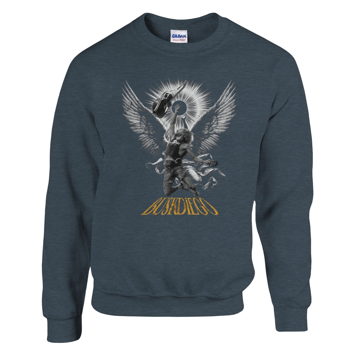 Living The Dream Crewneck Sweatshirt - Print Material - BuskDiego