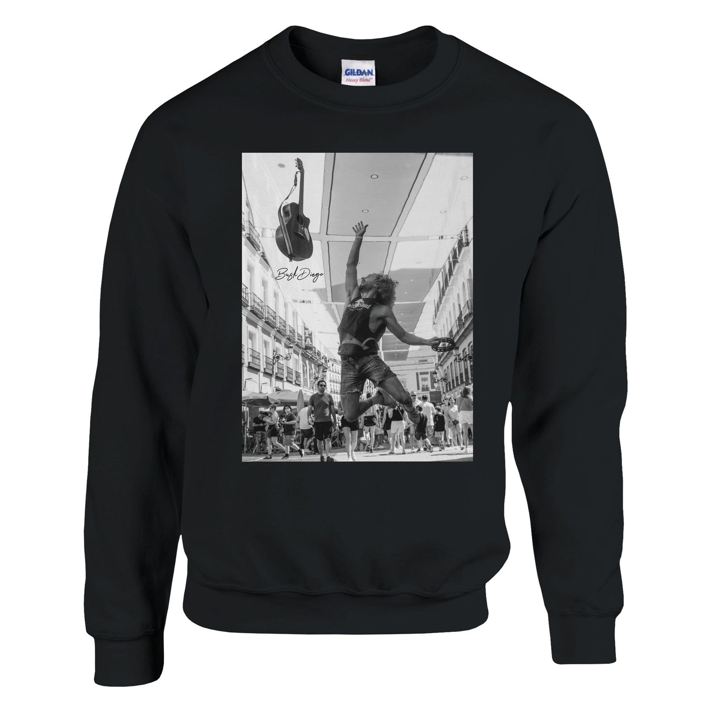 Living The Dream Crewneck Sweatshirt - Print Material - BuskDiego