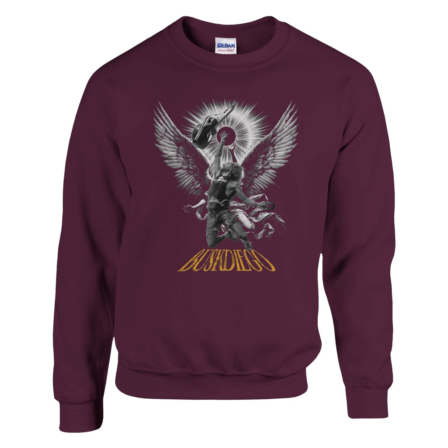 Living The Dream Crewneck Sweatshirt - Print Material - BuskDiego